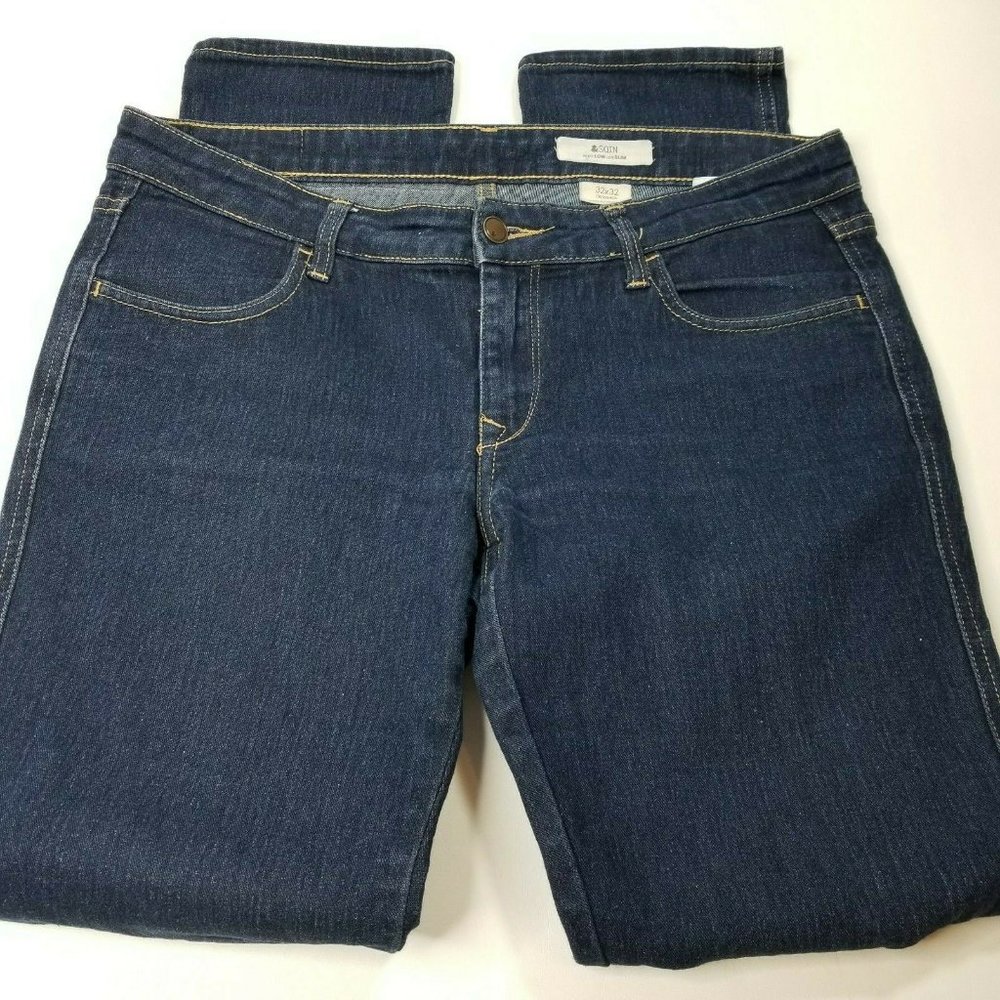 Squin Jeans Stretch Slim Leg Mid Rise N29 0544PM